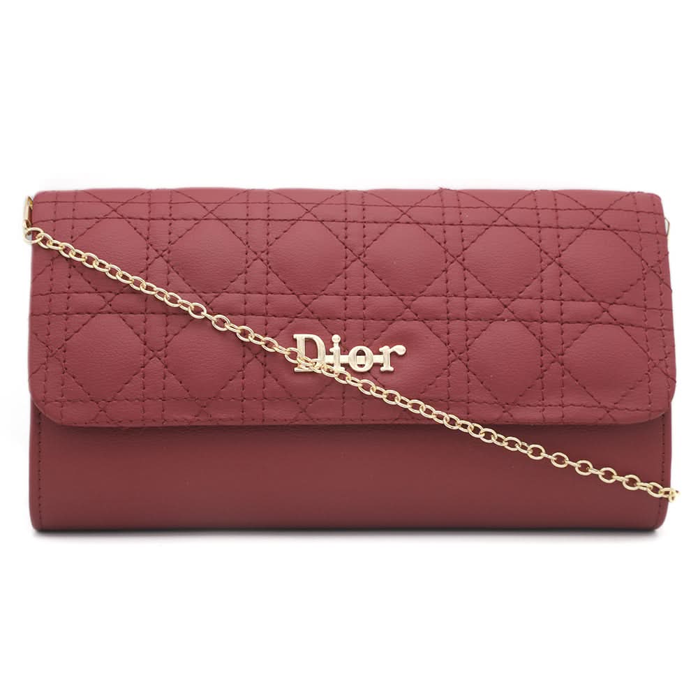 Women's Fancy Clutch 6960 - Maroon, Women, Clutches, Chase Value, Chase Value