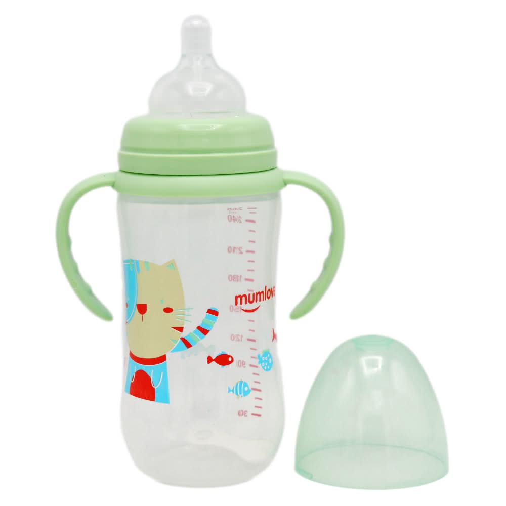 Mum Love Feeding Bottle Wide Neck 260ml B6061 - Green, Kids, Feeding Supplies, Chase Value, Chase Value