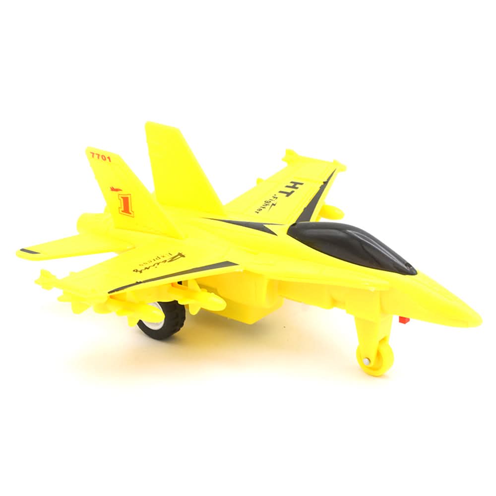 Kids Fighters Plane - Yellow, Kids, Non-Remote Control, Chase Value, Chase Value