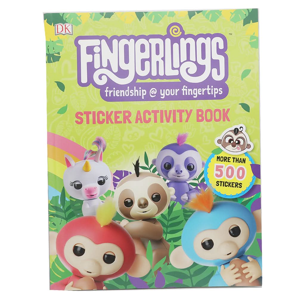 D.K Fingerlings Sticker Activity Book, Kids, Kids Story Books, Chase Value, Chase Value