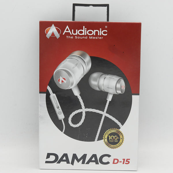 Audionic Damac D-15 Earphone - White, Home & Lifestyle, Hand Free / Head Phones, Audionic, Chase Value