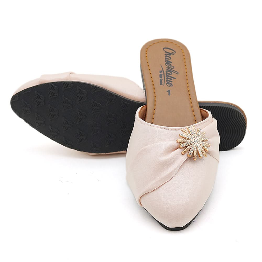 Girls Backless Slipper - Pink, Kids, Girls Slippers, Chase Value, Chase Value