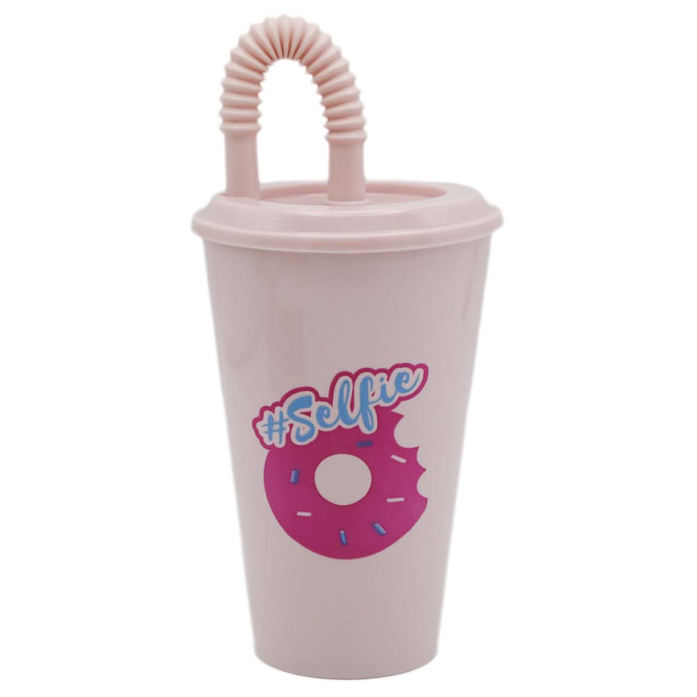 Cup With Straw - Tea Pink, Home & Lifestyle, Glassware & Drinkware, Chase Value, Chase Value