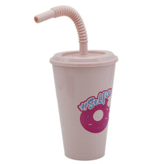 Cup With Straw - Tea Pink, Home & Lifestyle, Glassware & Drinkware, Chase Value, Chase Value