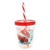 450 CC Pipetli Bardak Desenli Araba - Red, Home & Lifestyle, Glassware & Drinkware, Chase Value, Chase Value