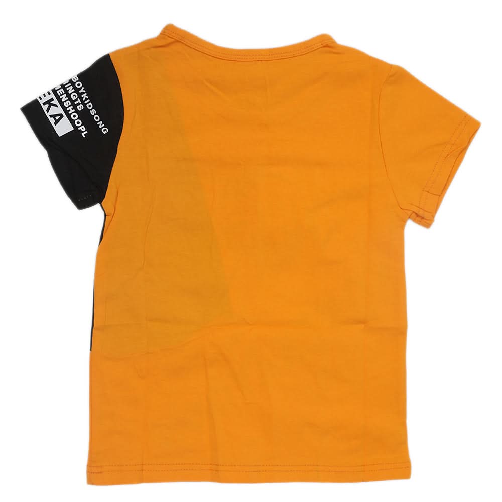 Boys Half Sleeves T-Shirt - Mustard, Kids, Boys T-Shirts, Chase Value, Chase Value