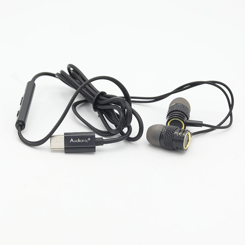 Audionic Thunder TYPE C Earphones T90 - Black, Home & Lifestyle, Hand Free / Head Phones, Audionic, Chase Value