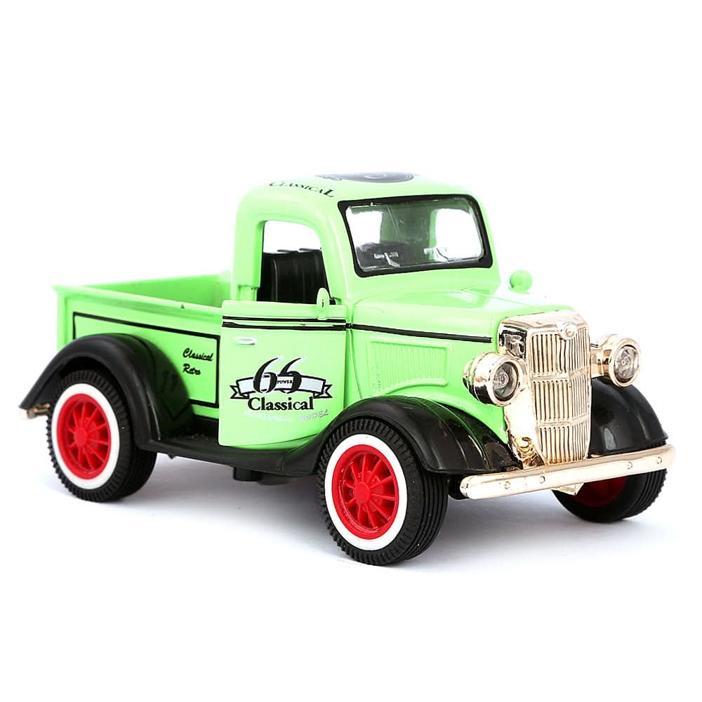 Friction Vintage Metal Car - Green, Kids, Non-Remote Control, Chase Value, Chase Value