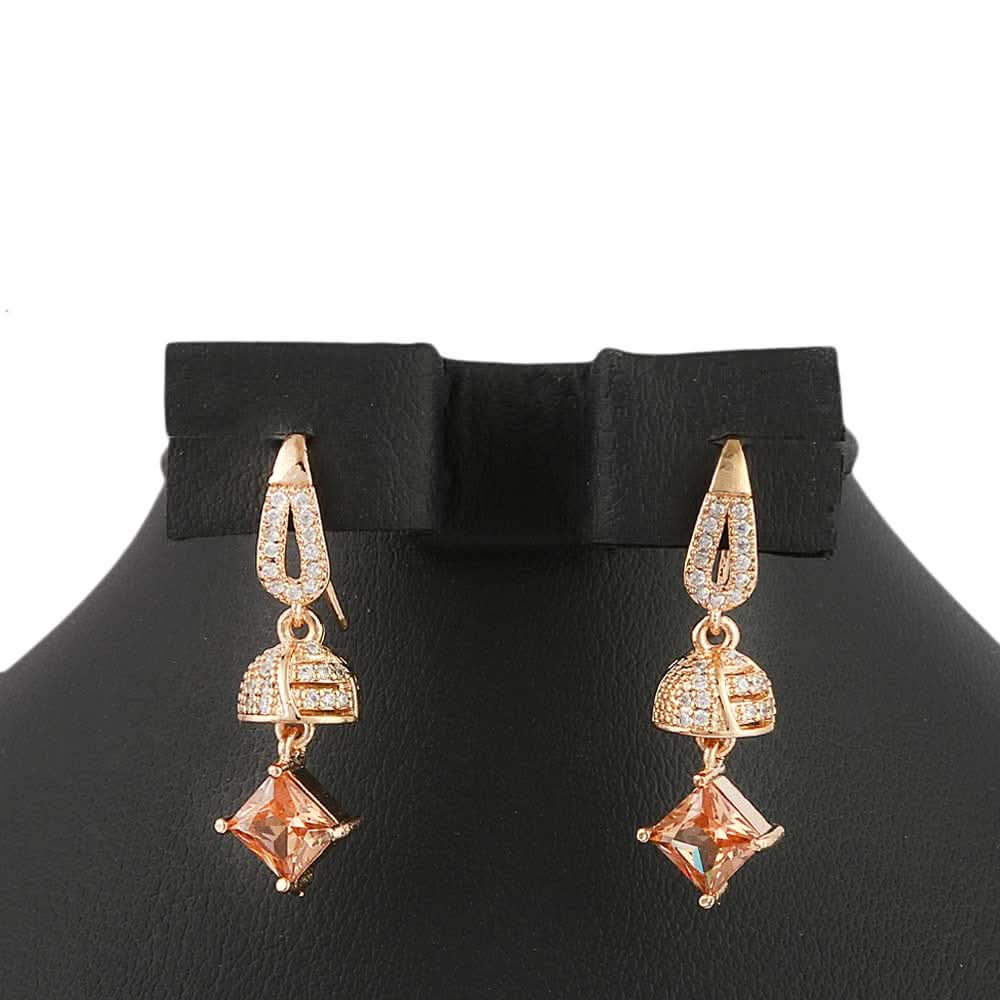 Women's Fancy Earring - Golden Peach, Jewellery, Chase Value, Chase Value