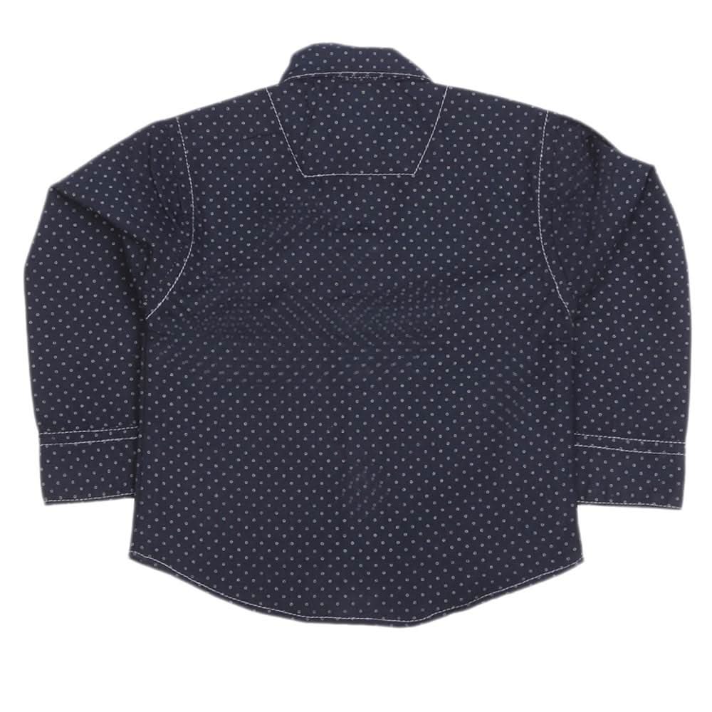 Newborn Full Sleeves Casual Shirt - Navy Blue, Kids, NB Boys Shirts And T-Shirts, Chase Value, Chase Value
