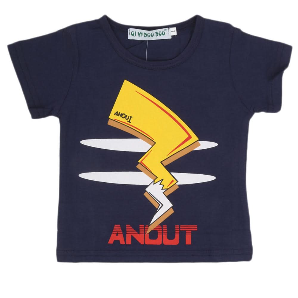 Newborn Boys T-Shirt - Navy Blue, Kids, NB Boys Shirts And T-Shirts, Chase Value, Chase Value