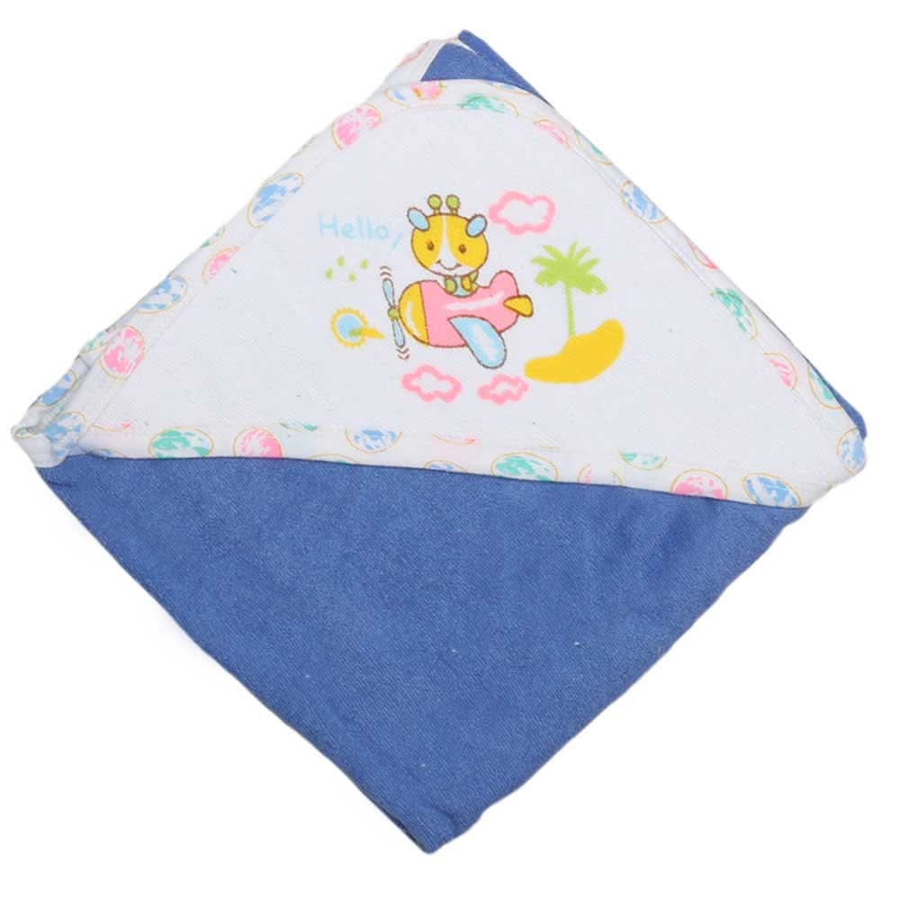 Newborn Baby Bath Towel - Blue, Kids, Bath Accessories, Chase Value, Chase Value