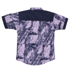 Boys Half Sleeves Casual Shirt - Purple, Kids, Boys Shirts, Chase Value, Chase Value