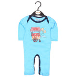 Newborn Boys Full Sleeves Romper - Green, Kids, NB Boys Rompers, Chase Value, Chase Value