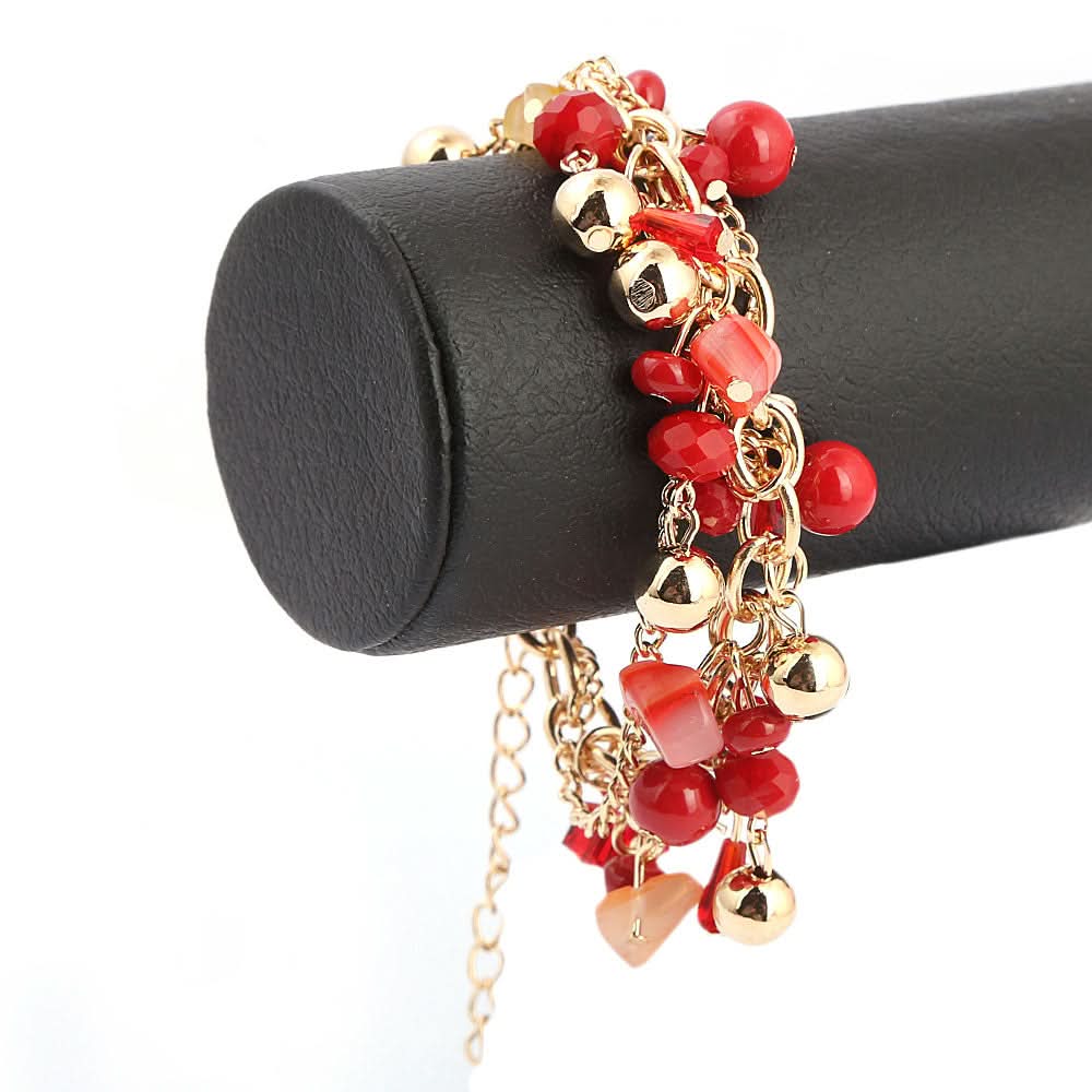 Women's Fancy Bracelet - Red, Women, Bangles & Bracelets, Chase Value, Chase Value