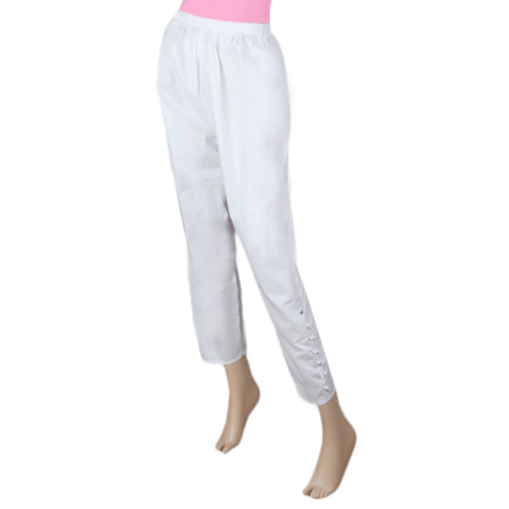 Women's Woven Trouser - White, Women, Pants & Tights, Chase Value, Chase Value