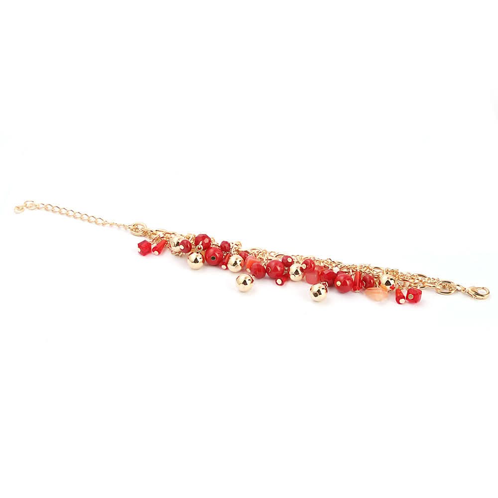 Women's Fancy Bracelet - Red, Women, Bangles & Bracelets, Chase Value, Chase Value