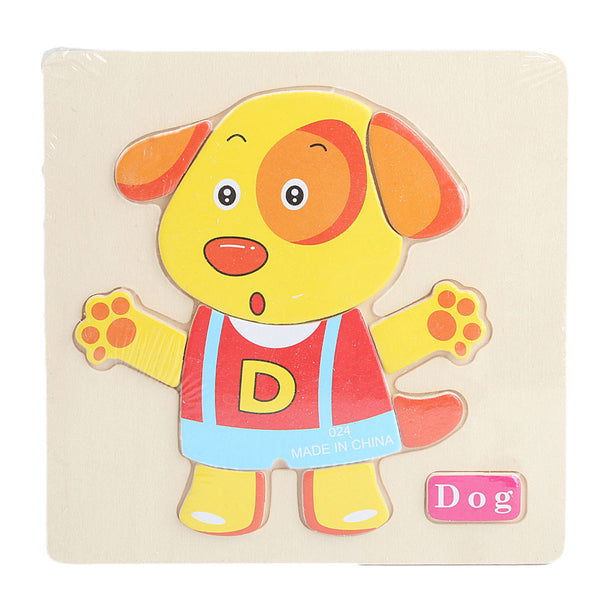 Wooden Dog Puzzle - Multi - test-store-for-chase-value