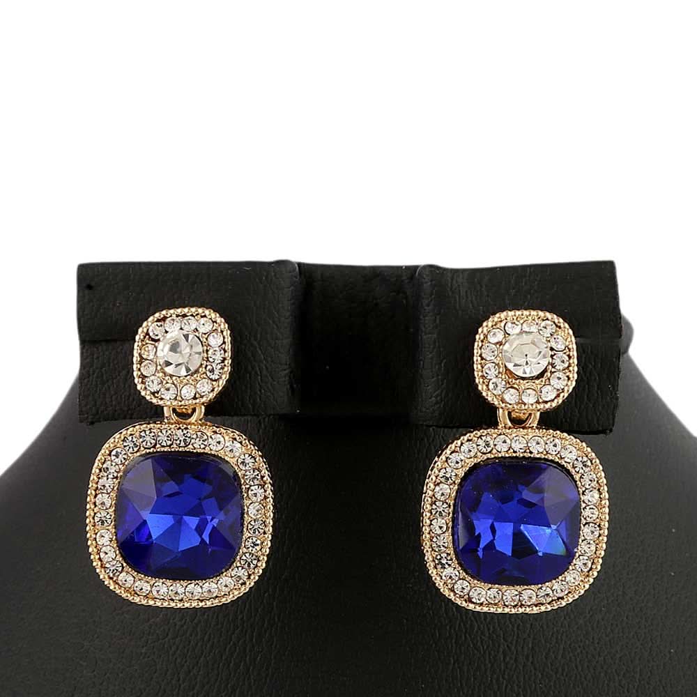 Women's Fancy Earrings - Blue, Women, Earrings & Tops, Chase Value, Chase Value