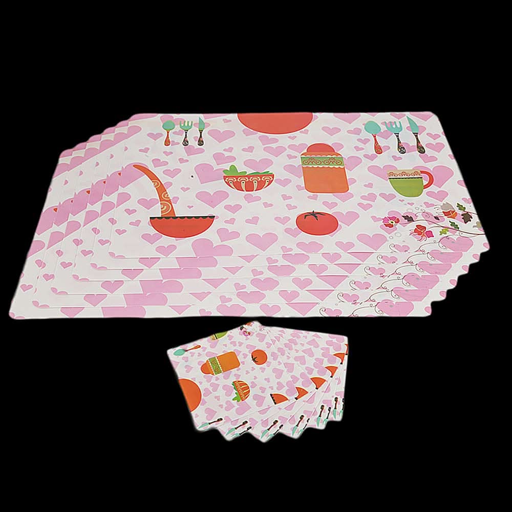 Dining Table Mat 6 Pcs - Multi, Home & Lifestyle, Mats, Chase Value, Chase Value