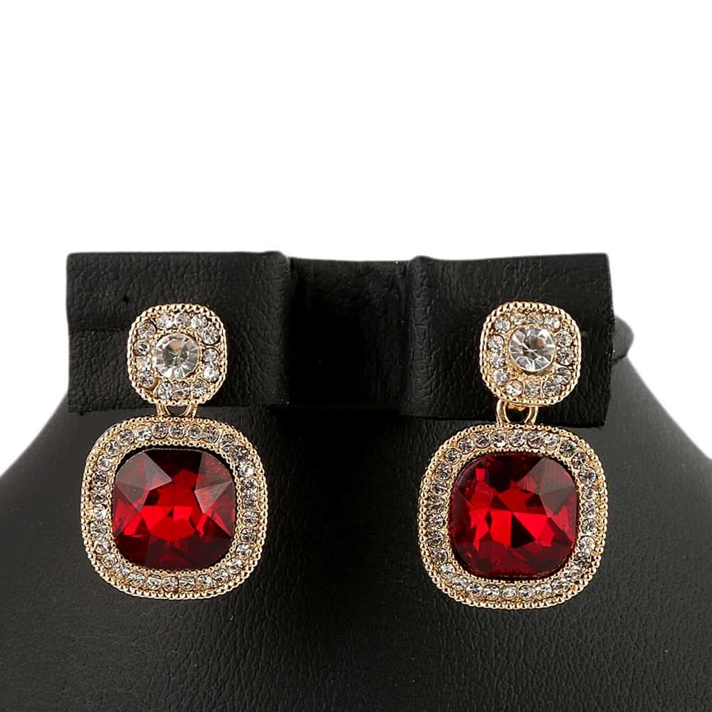 Women's Fancy Earrings - Red, Jewellery, Chase Value, Chase Value