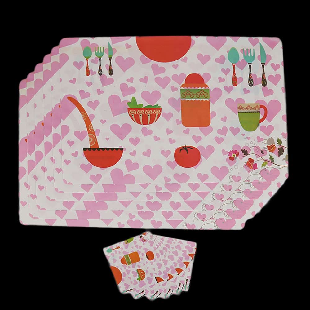 Dining Table Mat 6 Pcs - Multi, Home & Lifestyle, Mats, Chase Value, Chase Value