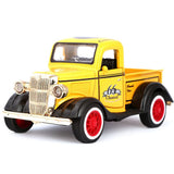 Friction Vintage Metal Car - Yellow, Kids, Non-Remote Control, Chase Value, Chase Value