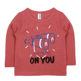 Boys Full Sleeves T-Shirt - Peach, Kids, Boys T-Shirts, Chase Value, Chase Value