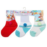 Newborn Socks Pack Of 3 - D, Newborn Caps, Shoes & Socks, Chase Value, Chase Value