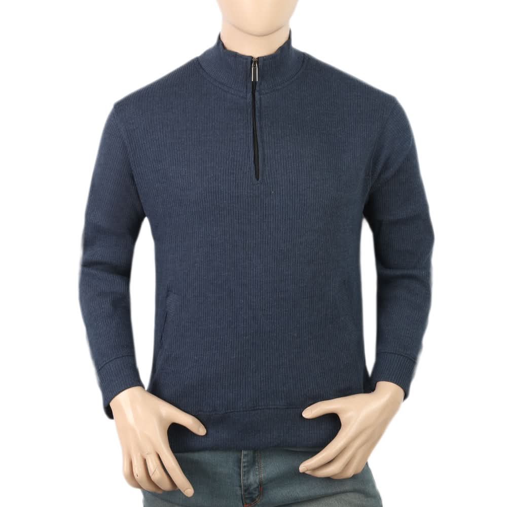 Men's Full Sleeves Fancy Jumper - Dark Blue, Men, Sweater and Sweat Shirts, Chase Value, Chase Value