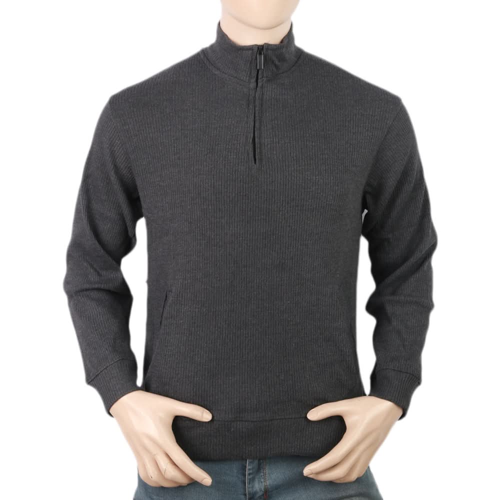 Men's Full Sleeves Fancy Jumper - Dark Grey, Men, Sweater and Sweat Shirts, Chase Value, Chase Value