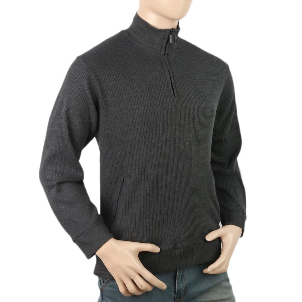 Men's Full Sleeves Fancy Jumper - Dark Grey, Men, Sweater and Sweat Shirts, Chase Value, Chase Value