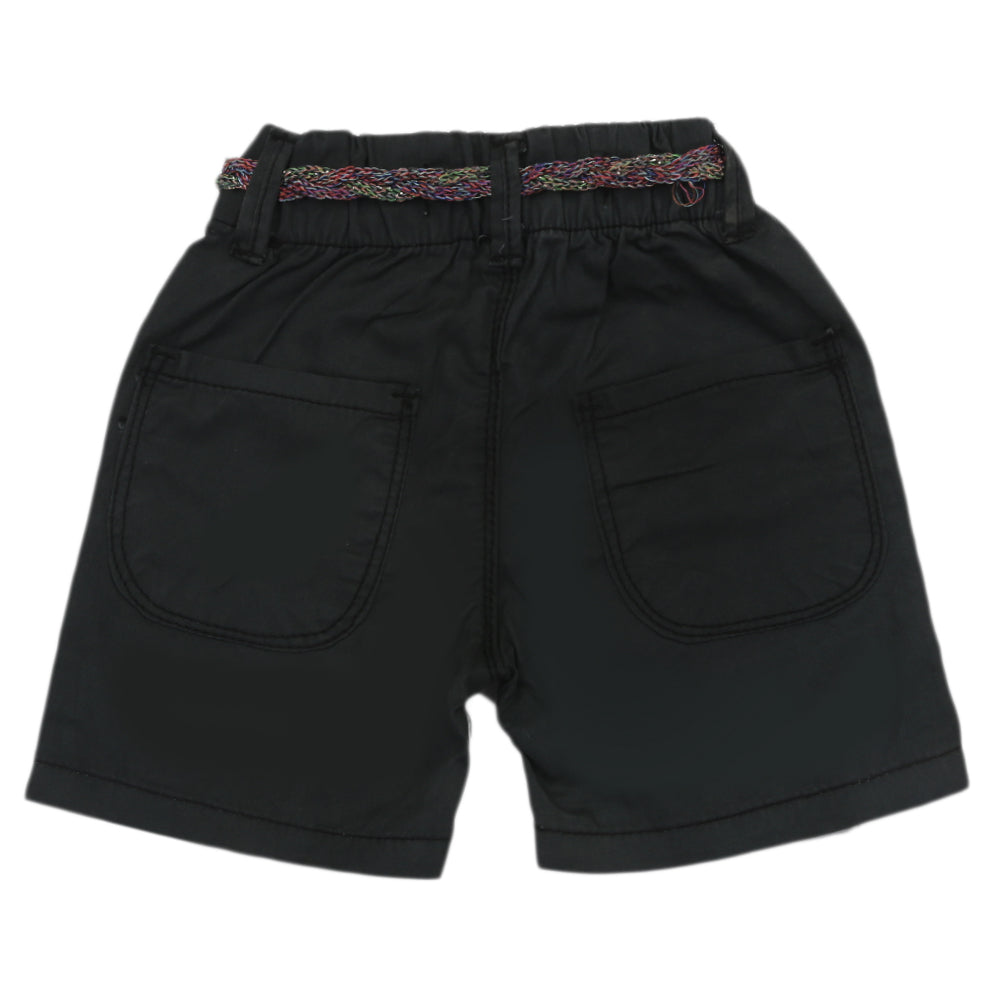 Girls Cotton Short - Dark Grey, Girls Shorts Skirts, Chase Value, Chase Value
