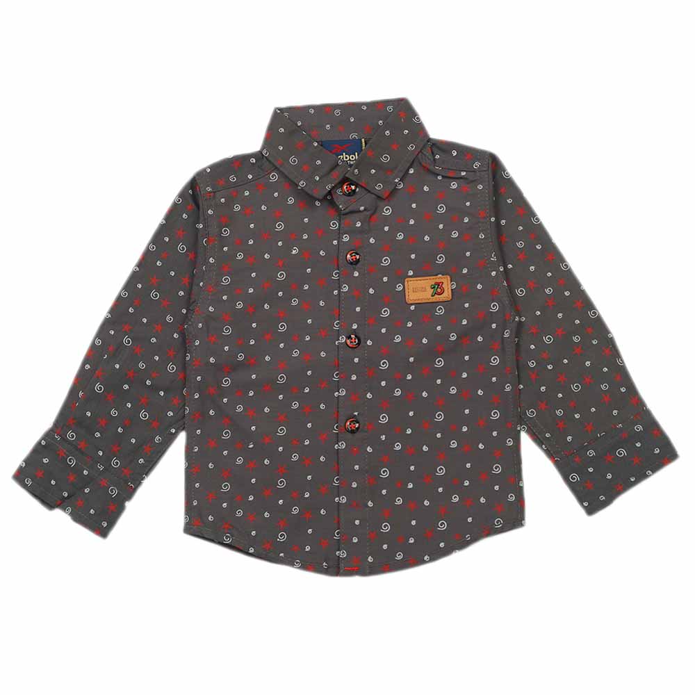 Boys Full Sleeves Casual Shirt - Dark Grey, Boys Shirts, Chase Value, Chase Value
