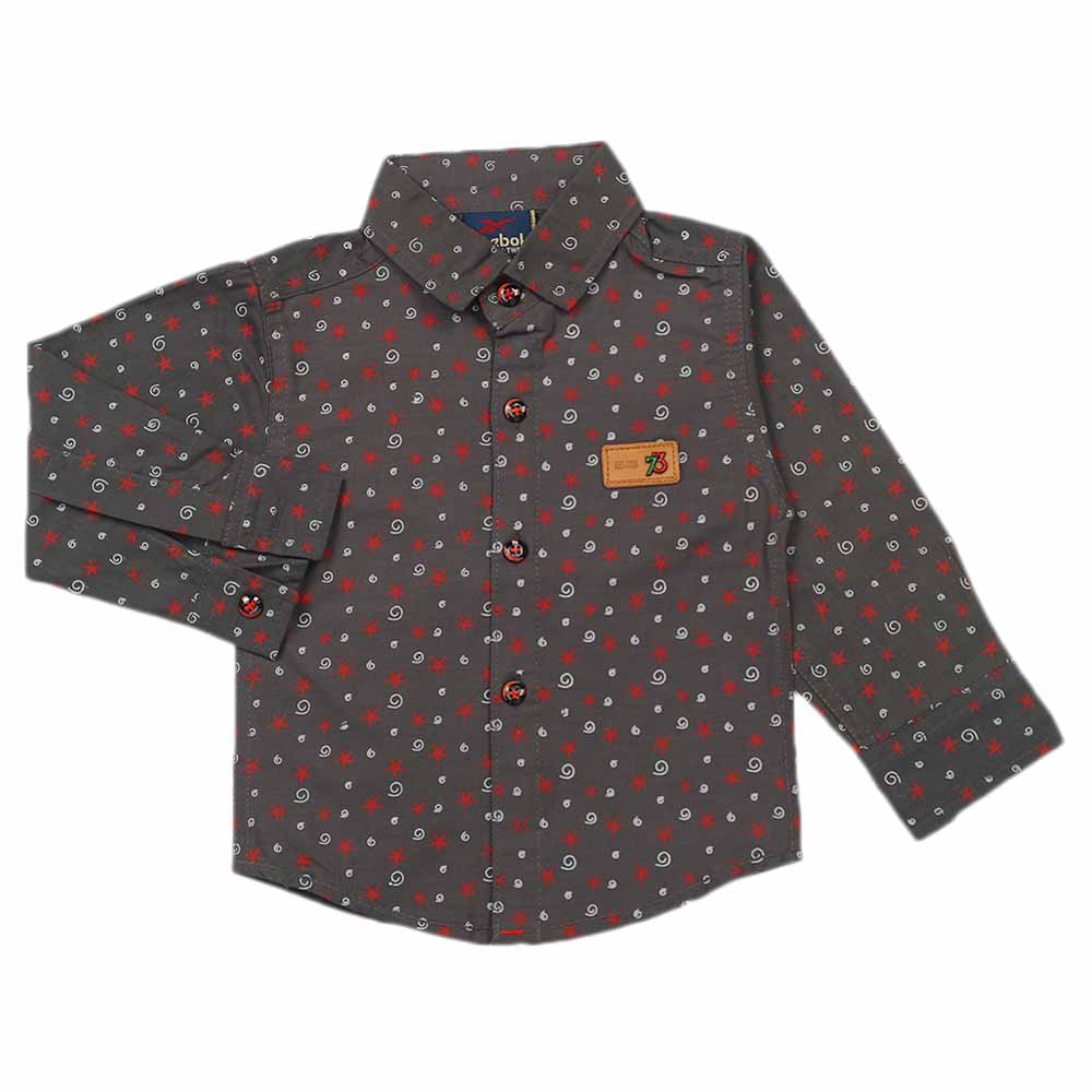 Boys Full Sleeves Casual Shirt - Dark Grey, Boys Shirts, Chase Value, Chase Value
