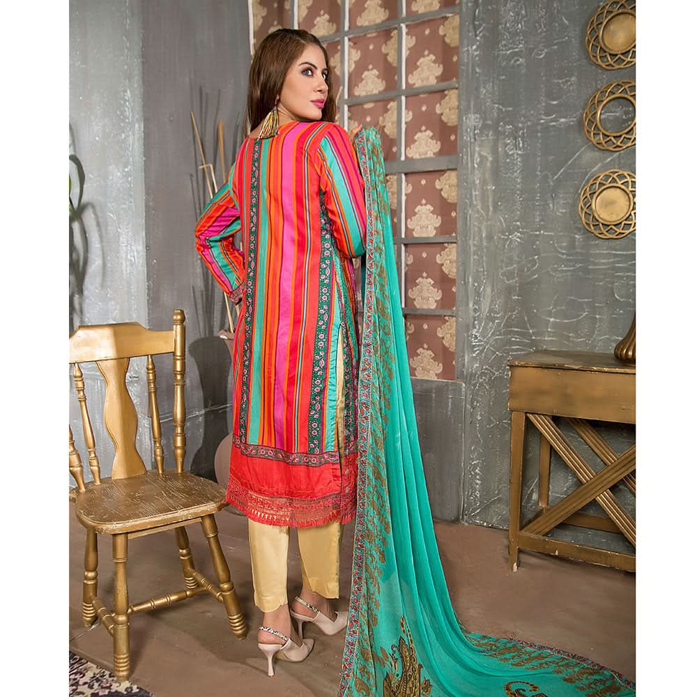 Eminent Viscose Chicken Kari 3 Pcs Un-Stitched Suit - 4, Women, 3Pcs Shalwar Suit, Eminent, Chase Value