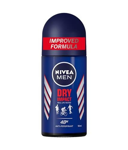 Nivea Roll On Dry Impact 50ml, Beauty & Personal Care, Body Roll On & Sticks, Nivea, Chase Value