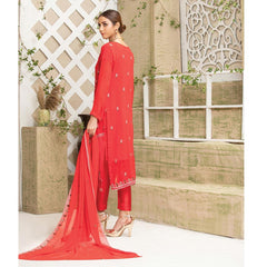 Luxury Embroidered Chiffon Semi-Stitched Suit - EKR-279, Women, 3Pcs Shalwar Suit, Rana Arts, Chase Value