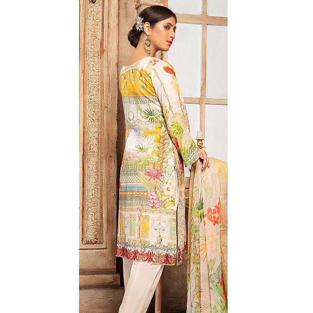 Zaarish Embroidered Unstitched 3Pcs Suit - Ekr-2841, Women, 3Pcs Shalwar Suit, Rana Arts, Chase Value