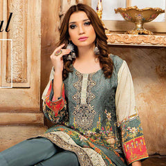 Zaarish Embroidered Unstitched 3Pcs Suit - Ekr-2842, Women, 3Pcs Shalwar Suit, Rana Arts, Chase Value