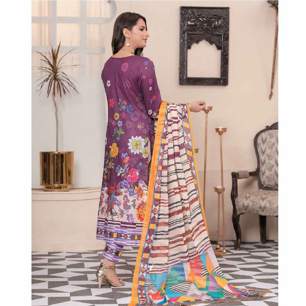 Bin Hameed Mahrush Embroidered Un-Stitched 3Pcs Suit - EKR-3317, Women, 3Pcs Shalwar Suit, Rana Art, Chase Value