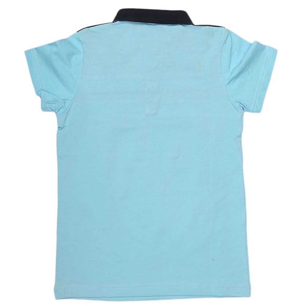 Boys Polo T-Shirt - Blue, Kids, Boys T-Shirts, Chase Value, Chase Value