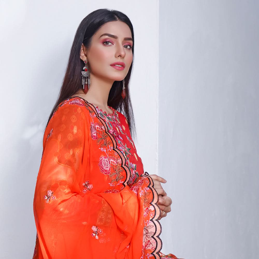 RA Emerald Jacquard Broshia Lawn 3 Pcs Un-Stitched Suit - 7, Women, 3Pcs Shalwar Suit, Rana Arts, Chase Value