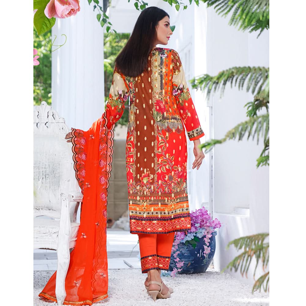 RA Emerald Jacquard Broshia Lawn 3 Pcs Un-Stitched Suit - 7, Women, 3Pcs Shalwar Suit, Rana Arts, Chase Value