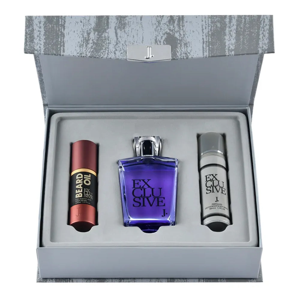 J. Exclusive Gift Set Men - 100Ml, Men Perfumes, J., Chase Value