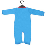 Newborn Boys Full Sleeves Romper - Steel Blue, Kids, NB Boys Rompers, Chase Value, Chase Value