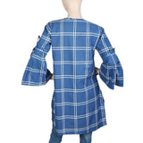 Women's Embroidered Kurti - Blue, Women, Ready Kurtis, Chase Value, Chase Value