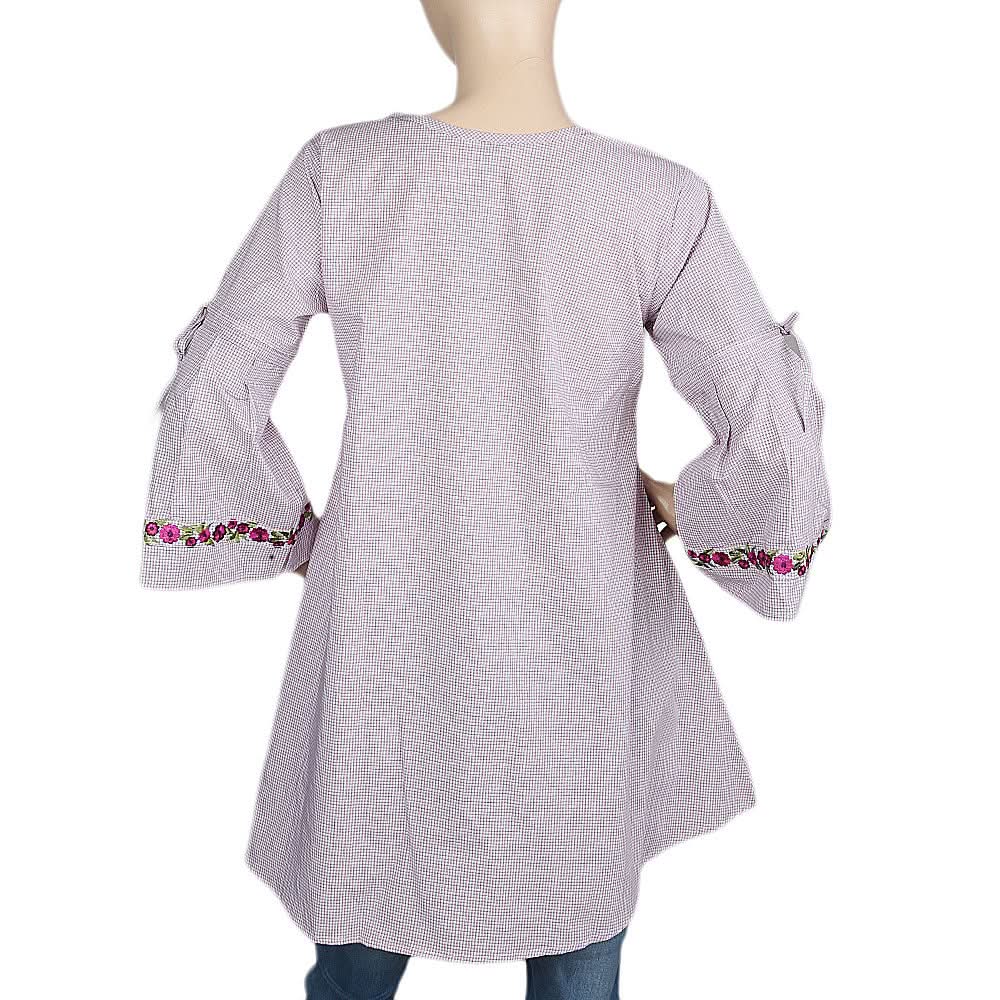 Women's Strip Cotton Kurti - Pink, Women, Ready Kurtis, Chase Value, Chase Value