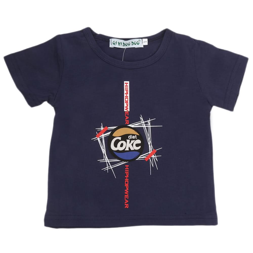 Newborn Boys T-Shirt - Navy Blue, Kids, NB Boys Shirts And T-Shirts, Chase Value, Chase Value