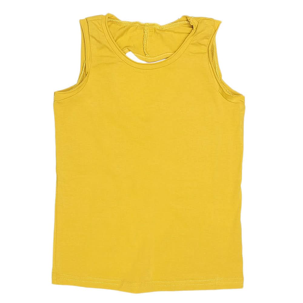 Girls Sando T-Shirt V25 - Yellow, Kids, Girls T-Shirts, Chase Value, Chase Value